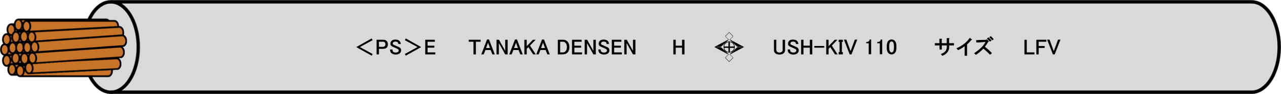 USH-KIV(H-KIV)(0.75~100mm²)表示例(印字位置・内容の参考図)